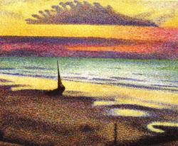 Georges Lemmen Beach at Heist France oil painting art